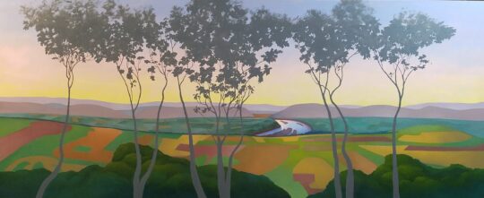 APPALACHIAN WITH YELLOW SKY (MURAL)